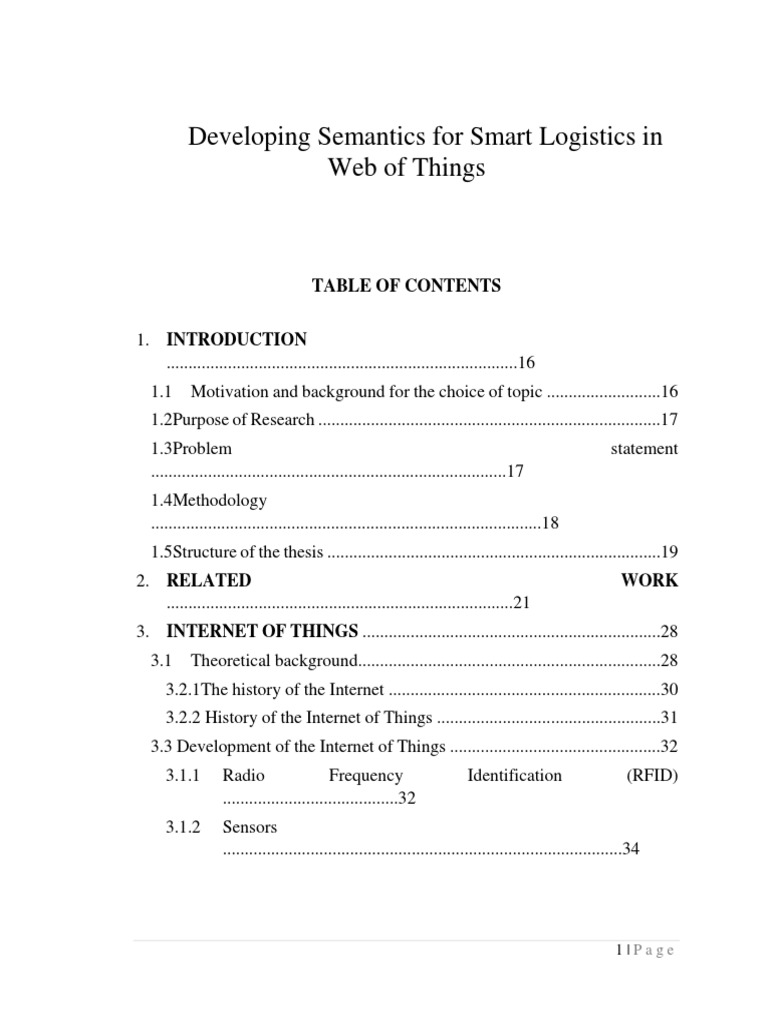 Smart Logistics Semantics in IoT | PDF | Internet Of Things | Unified ...