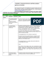 Methodology Checklist 1: Systematic Reviews and Meta-Analyses Notes For Completion of Checklist