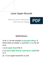 Least Upper Bounds: Where We Prove Theorems 1 and 2 From The Last Chapter
