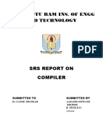 Sir Chhotu Ram Ins. of Engg and Technology: Srs Report On Compiler