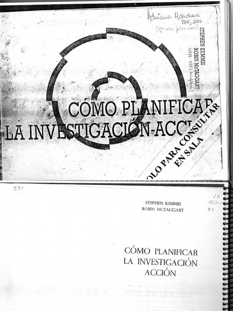Como Planificar La Investigación Acción Kemmis y McTaggart PDF | PDF