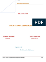 Maintenance Management 36