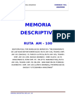 Memoria Descriptiva RUTA AM - 100 REV3