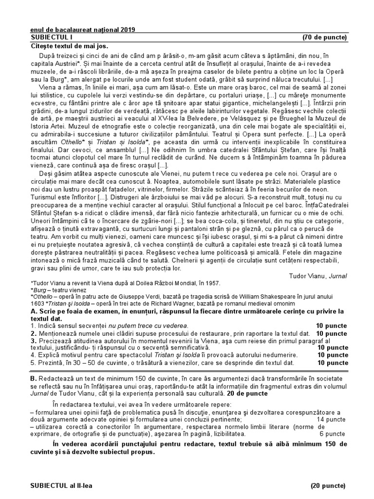 Test Clasa A 11 | PDF