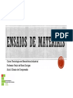 Curso Mecatrônica Aula 3 Ensaio Compressão