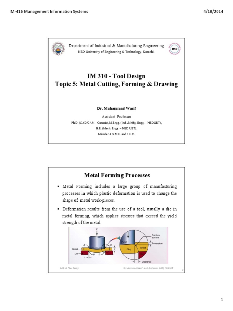 Metal Forming and Drawing Techniques | PDF | Sheet Metal | Metalworking
