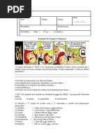 Avaliação 7 Ano 2bim 2018