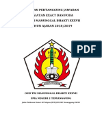 Laporan Pertanggung Jawaban Kegiatan Exact Dan Poda Osis Tri Manunggal Bhakti Xxxvii TAHUN AJARAN 2018/2019