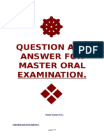 Question and Answer For Master Oral Examination (UK Master Mariner)