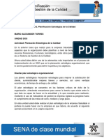 Actividad de Aprendizaje Unidad 2 Planificacion Estrategica de La Calidad PDF