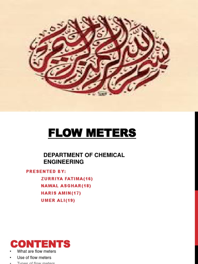 An Overview of Common Flow Meter Types Used in Chemical Engineering