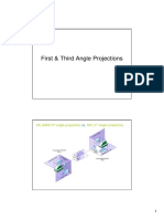 First & Third Angle Projections: Us (Ansi 3 - Angle Projection) ISO (1 - Angle Projection)