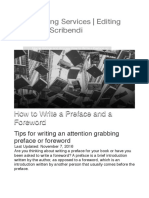 Proofreading Services - Editing Services - Scribendi: How To Write A Preface and A Foreword