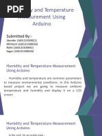 Humidity and Temperature Measurement Using Arduino: Submitted By