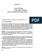 16 Anillos Artinianos, Anillos Discretos de Valoracion y Dominios Dedekind-Dummit-And-Foote PDF