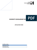 Diversity Scholarship Application April 2010