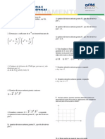 Matemática - Pré-Vestibular Dom Bosco - Análise Combinatória e Equações Trigonométricas - Exercícios de Aprofundamento