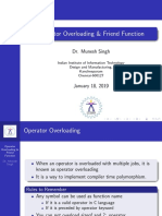 Operator Overloading & Friend Function: Dr. Munesh Singh