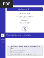 Inheritance in C++: Dr. Munesh Singh