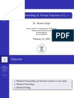 Method Overriding & Virtual Function in C++: Dr. Munesh Singh