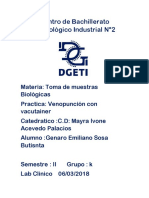 Toma de Muestras - Venopuncion - Vacutainer