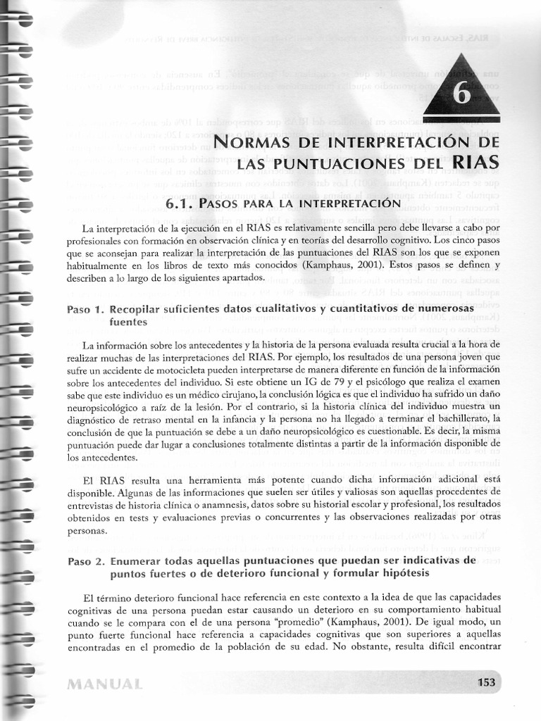 Interpretación de Puntuaciones del RIAS | PDF | Validez (Estadísticas ...