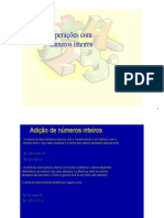 Matemática - Pré-Vestibular Dom Bosco - Operações Com Números Inteiros