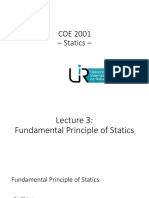 COE 2001 Statics - Lecture 3 - Equilibrium