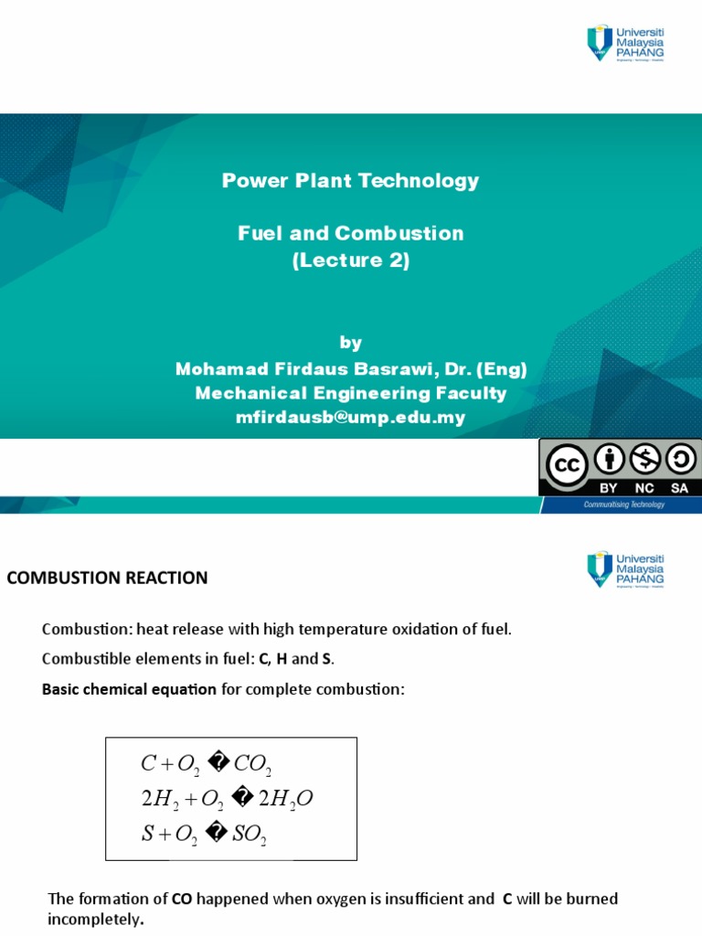 Power Plant Combustion Fundamentals | PDF | Combustion | Carbon Dioxide