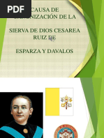 Causa de Canonización de La Sierva de Dios Cesárea Ruiz de Esparza y Davalos 