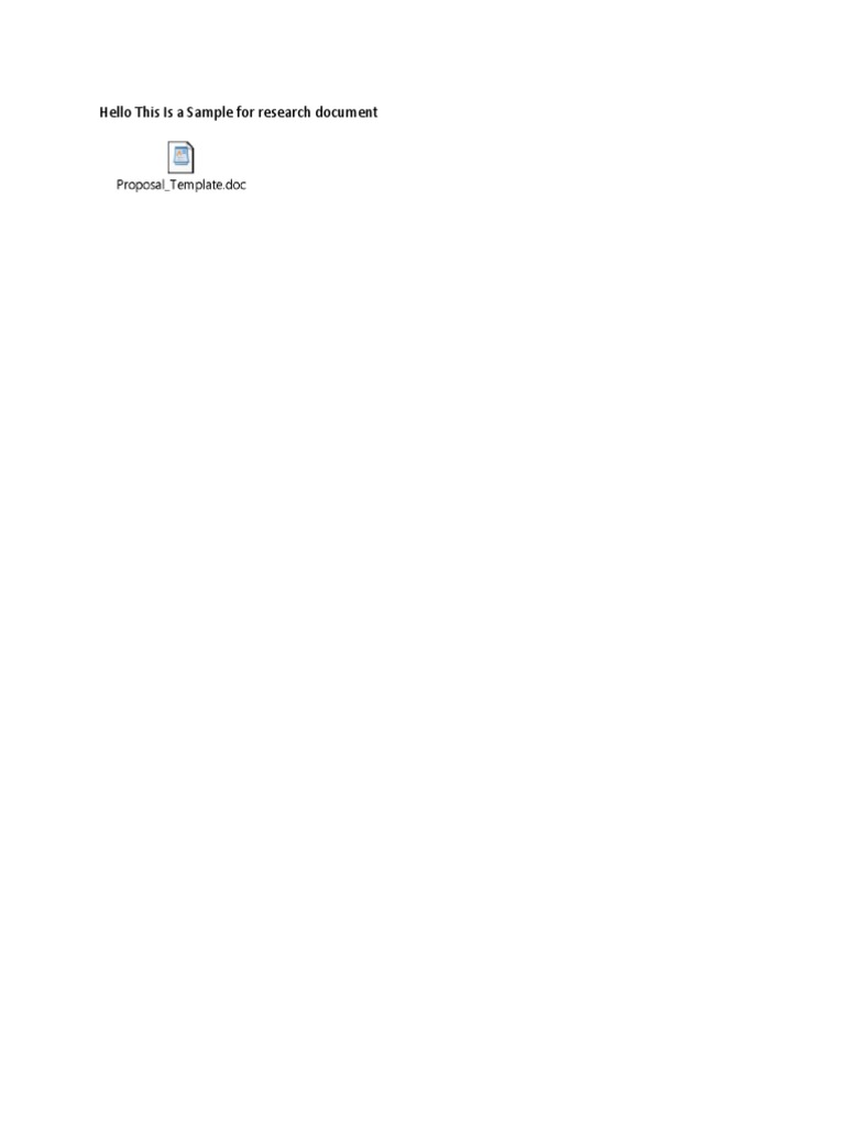 Hello This Is A Sample For Research Document | PDF | Science & Mathematics