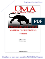 Mastery Course Manual: Click Here To Learn More About The PUMA Skills Program