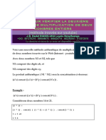 Simulateur Logiciel de Multiplication de deux Nombres entiers (Comment Multiplier Deux Nombres)