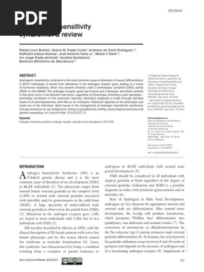 Androgen Insensitivity Syndrome 2018 Pdf Sexual Anatomy Reproductive System