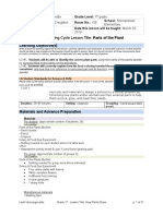 Vanlangevelde Leah Lesson Plan 1 Parts of A Plant