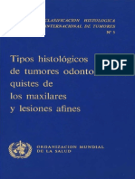 Tipos Histológicos de Tumores Odontogénicos, Quistes de Los Maxilares y Lesiones Afines PDF