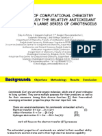 Application of Computational Chemistry Method To Study The Relative Antioxidant Efficiency of A Large Series of Carotenoids