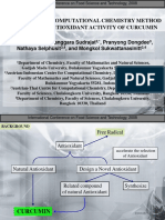 Application of Computational Chemistry Method To Study The Antioxidant Activity of Curcumin