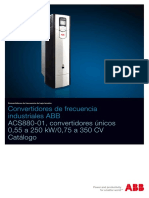 Convertidores de Frecuencia Industriales ABB: ACS880-01, Convertidores Únicos 0,55 A 250 kW/0,75 A 350 CV Catálogo