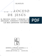 Blinzler. El Proceso Jurídico de Jesús PDF