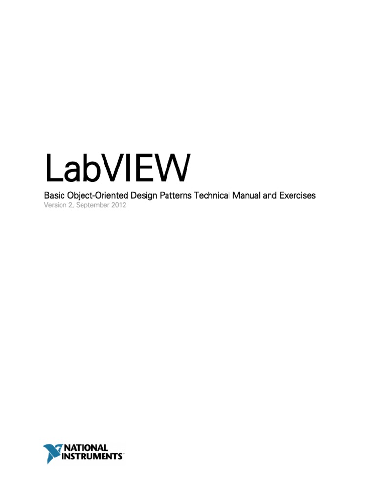 LabVIEW OOP Design Patterns Manual | PDF | Class (Computer Programming ...