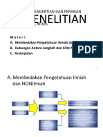 1 Arti Dan Peranan Peneitian