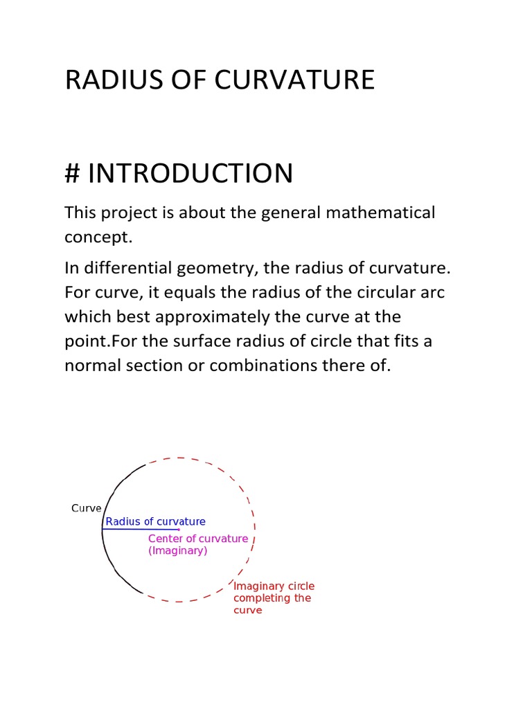 Understanding Radius of Curvature | PDF | Teaching Methods & Materials