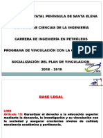 Socializar Plan de Vinculacion 2018-2019