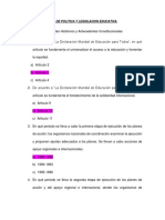 Guía Politica y Legislacion Educativa Con Respuestas