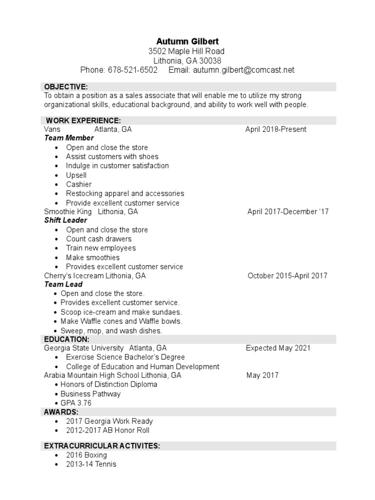 Aut Resume | PDF