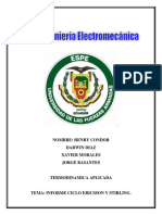 Informe Ciclo Stirling y Ericsson