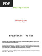 Boutique Cafe: Marketing Plan