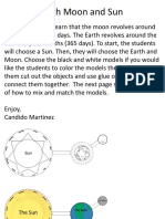 Solar System Earths Orbit and Moons Orbit