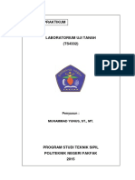 Modul Praktikum Laboratorium Uji Tanah PDF
